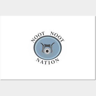 Water bear - Noot Noot Nation (oval badge) Posters and Art